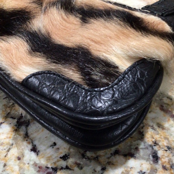 Versace Jeans Couture Faux Tiger Fur Shoulder Bag - Picture 7 of 10